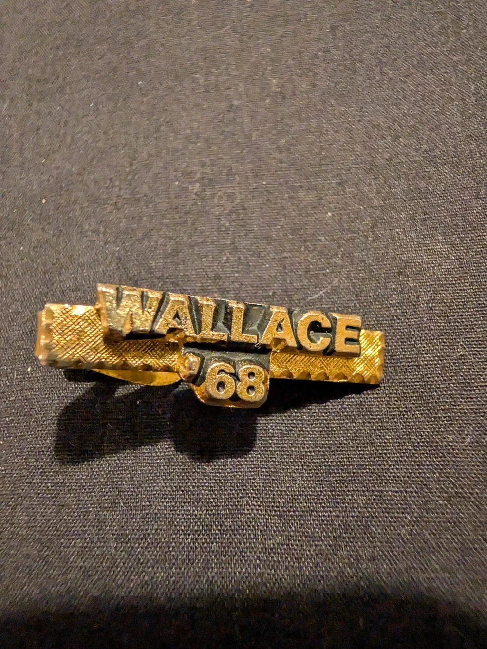 Vintage GeorgeWallace 1968 Presidential Campaign Tie Bar